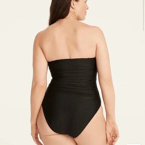 J. Crew Navy Blue One-Piece Swimsuit Removeable Straps 22 NWT UPF 50 - Picture 2 of 14